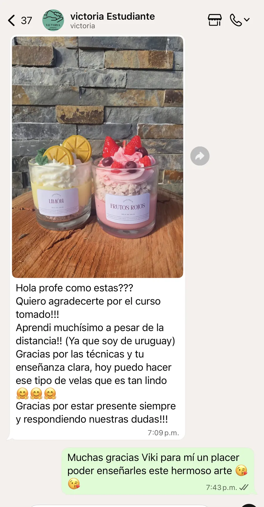 Victoria destaca la claridad del curso a distancia y el acompañamiento
