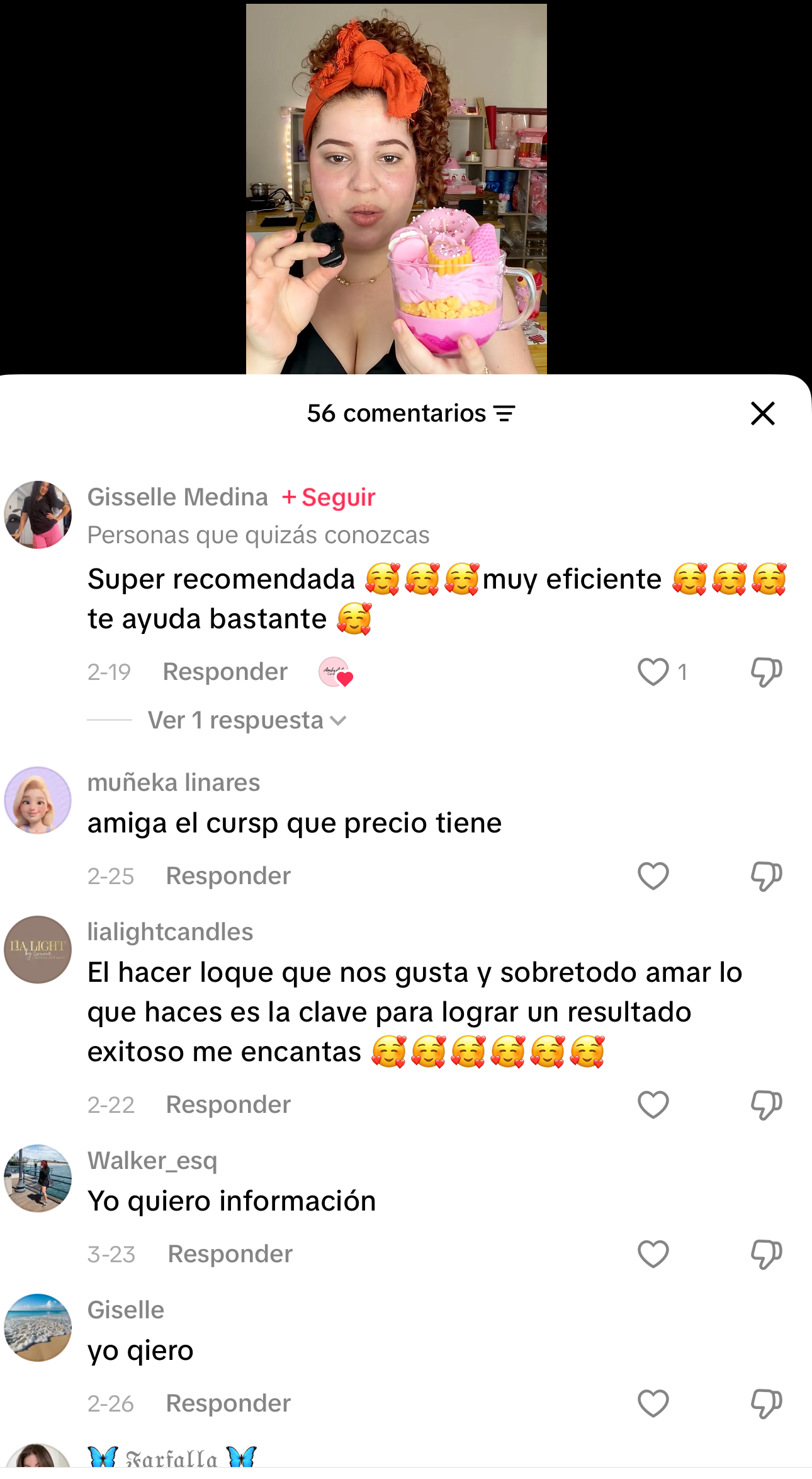 Testimonio de alumna de AmbArt Candles